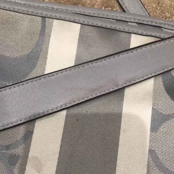 Grey Used Coach Small Tote - Picture 2 of 8